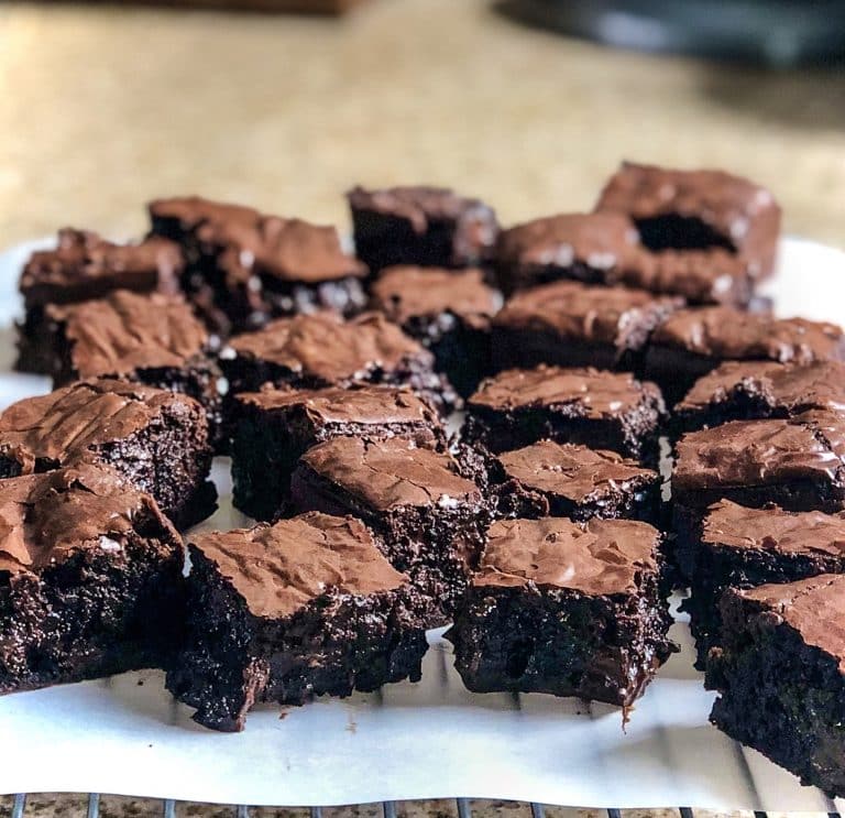 Thick, gooey, fudge, chocolate brown butter brownies